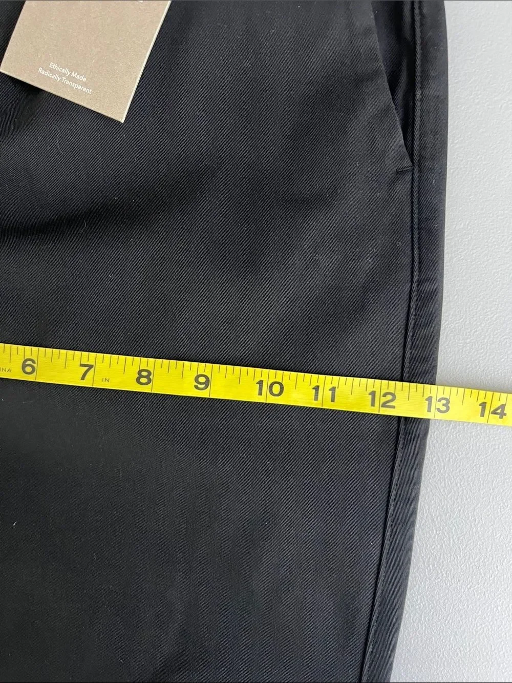 New Everlane THE PERFORMANCE CHINO Slim Fit in Black Size 33 X 34